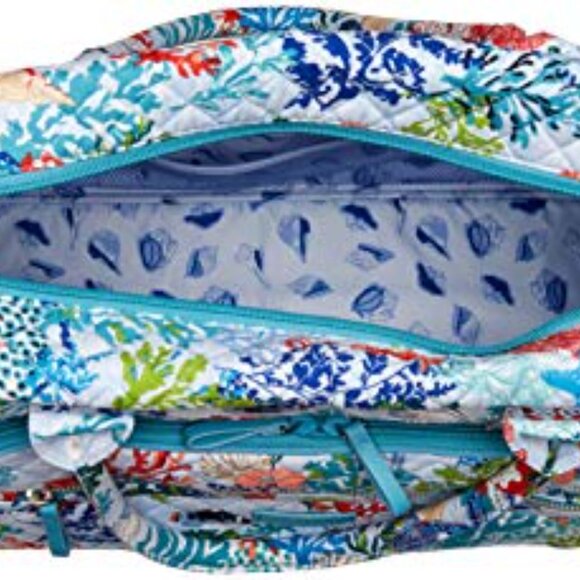Vera Bradley Retired 2019 SHORE THING Iconic Weekender Organizer Travel Bag~EUC! - Picture 4 of 7